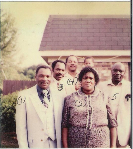 James Richardson Sr, Mary Ann Richardson, Johnny (Bobby) Richardson, Evon Crawford, & Earnest Richardson