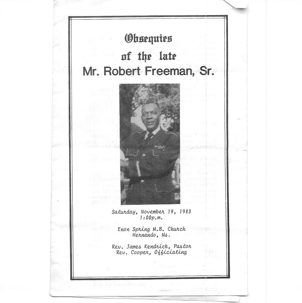 Robert Freeman Sr. (1897-1983)