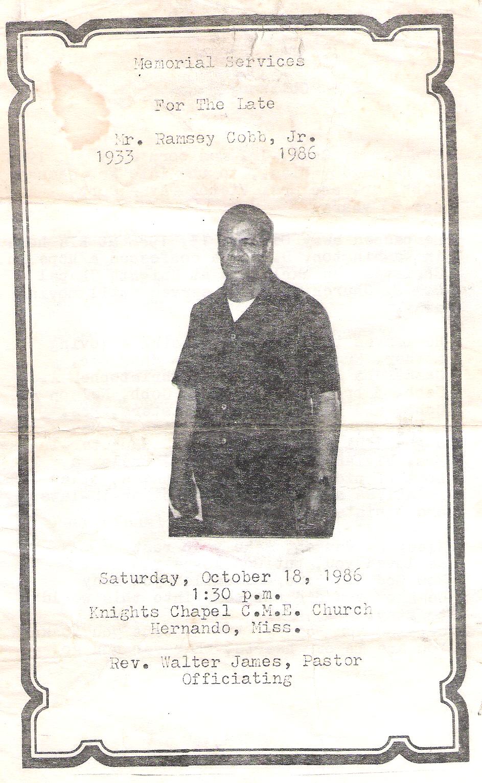 Ramsey A. Cobb Jr. (1933-1986)