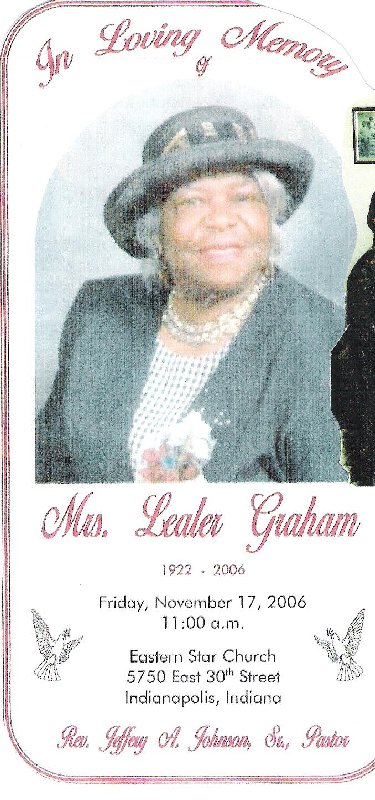 Lealer Cobb-Graham (1921-2006)
