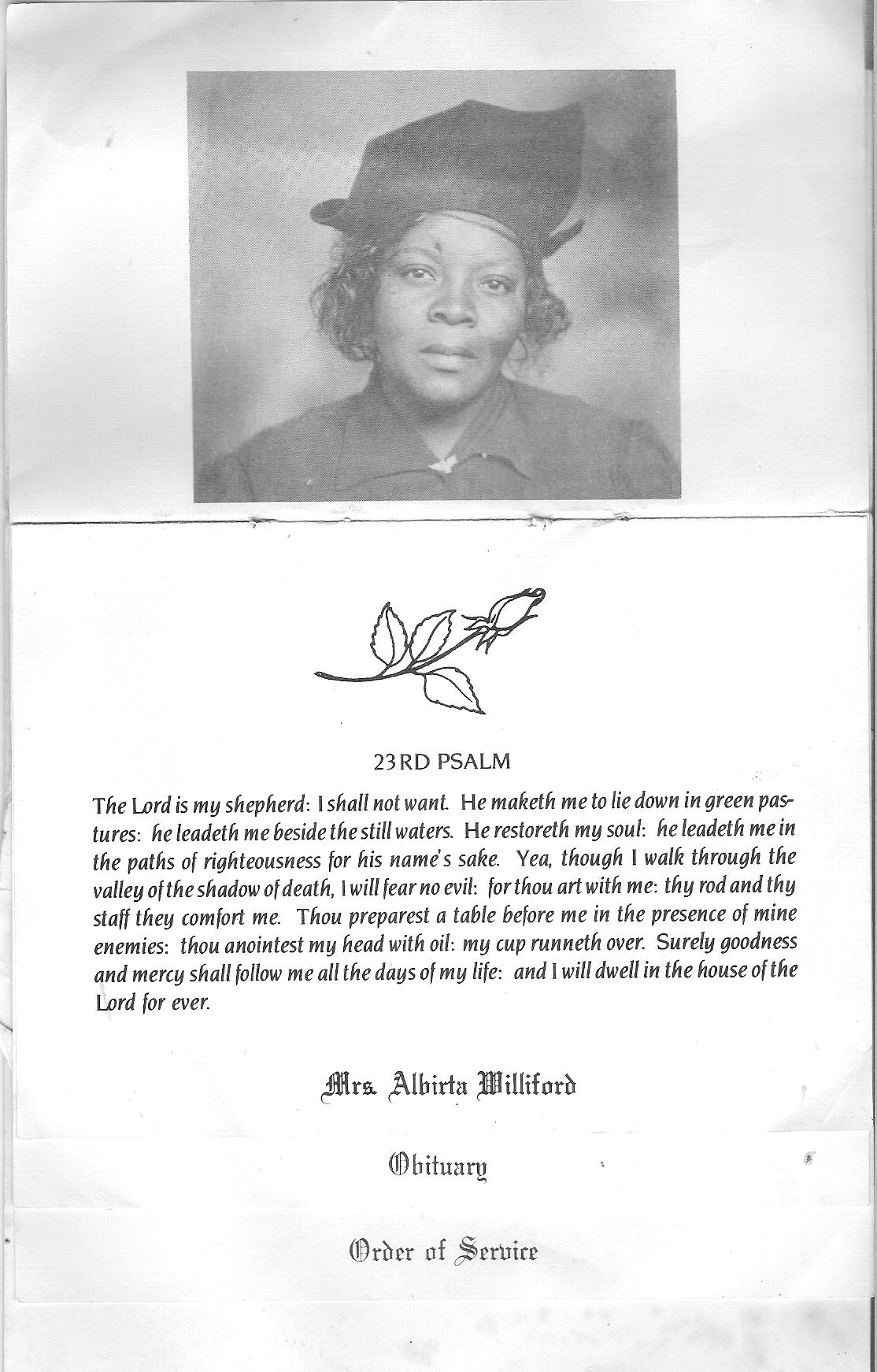 Albirta Cobb-Williford (1900-1987)
