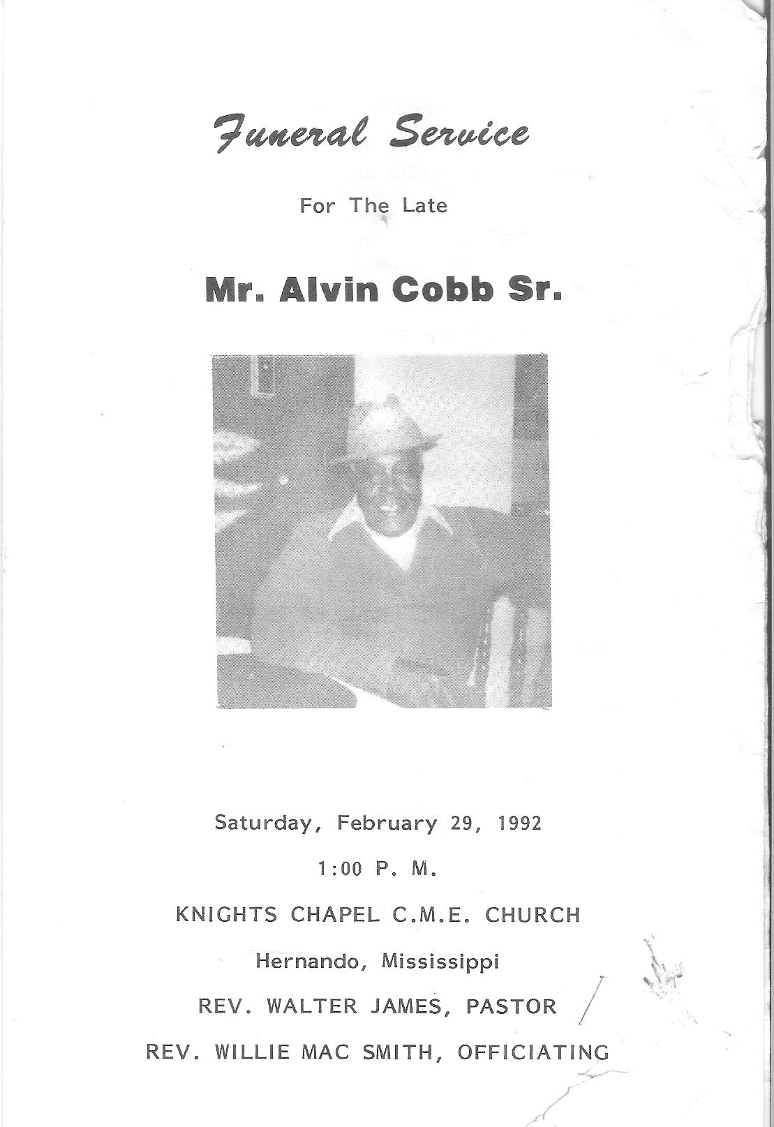 Alvin (Ape) Cobb (1910-1992)