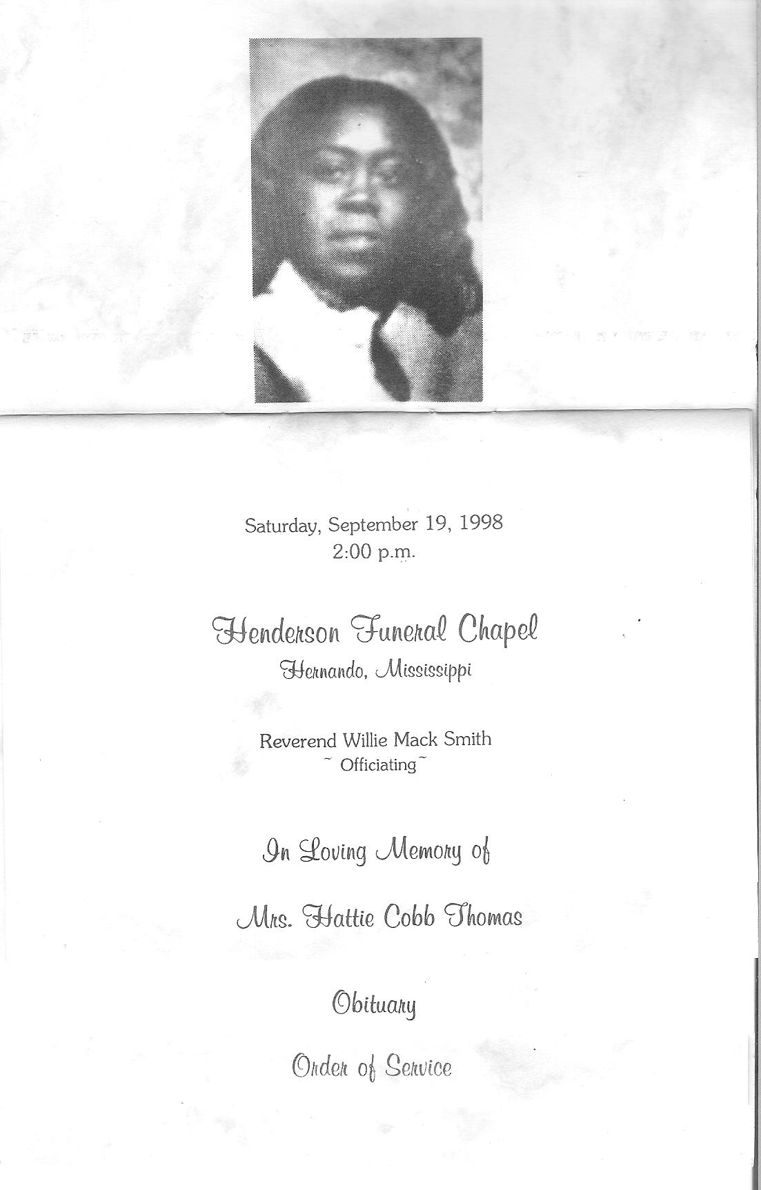 Hattie Cobb-Thomas (1923-1998)